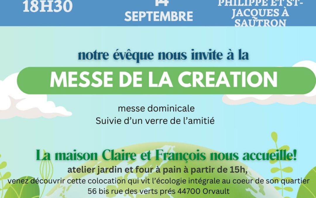 Messe de la Création le 14 septembre